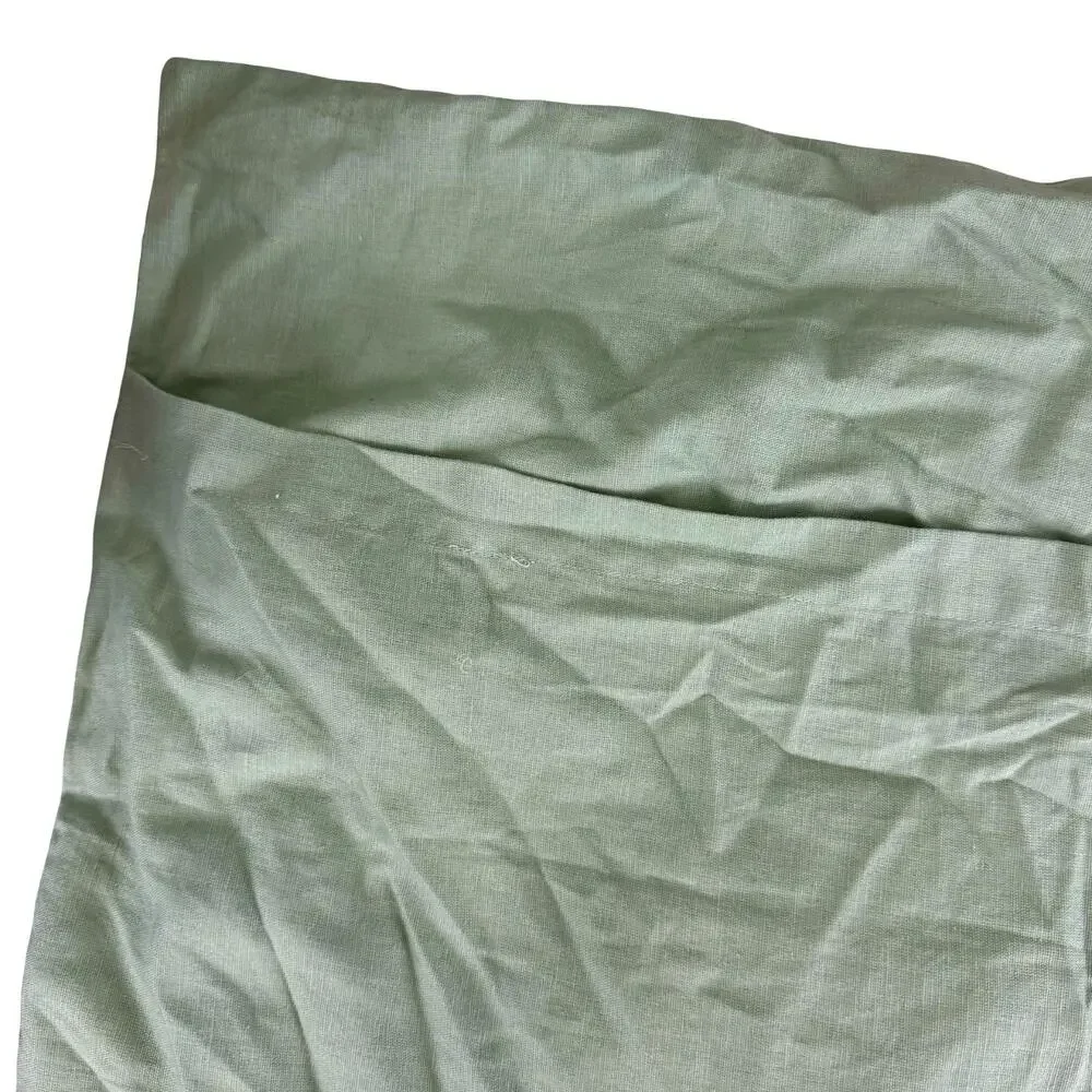 Pottery Barn Green Pom Pom Square Accent Throw Pillow Cover Sham Boho 20